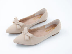 Beletas Muñeca Beige con Lazo