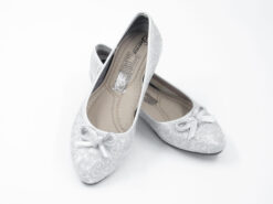 Alternative view of Zapatos Baletas Muñecas Plateadas