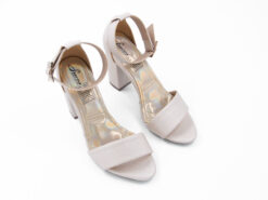 Zapatillas altas beige color gris