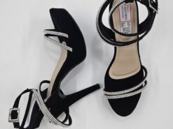 Sandalias con tiras de brillo